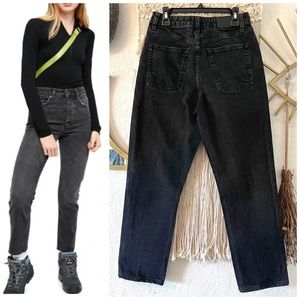 BDG Edie Urban Outfitters High-Rise Black Straight Jeans Women's Size W27 L32